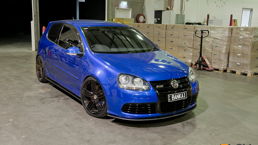 Flow Designs VW MK5 Golf R32 Front Splitter + Aero Spacers - V-Tech Australia | VW & Audi Performance Parts