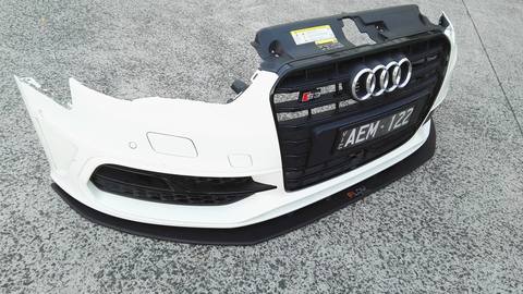 Flow Designs AUDI S3 8V PFL HATCH FRONT SPLITTER - V-Tech Australia | VW & Audi Performance Parts