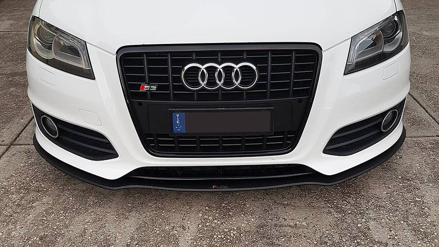 Flow Designs Audi 8P2 S3 Front Splitter + Aero Spacers - V-Tech Australia | VW & Audi Performance Parts