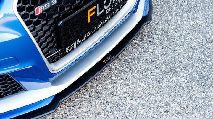 Flow Designs AUDI RS3 8V PFL HATCH FRONT SPLITTER V2 - V-Tech Australia | VW & Audi Performance Parts
