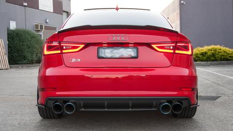 Flow Designs AUDI S3 8V PFL SEDAN REAR VALANCE KIT - V-Tech Australia | VW & Audi Performance Parts