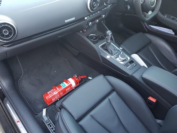 Kap Industries Fire Extinguisher Bracket Audi RS3 8V - V-Tech Australia | VW & Audi Performance Parts