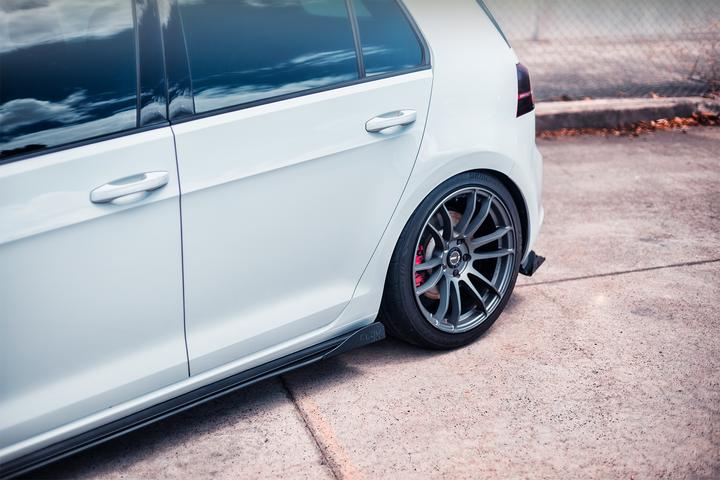 Flow Designs VW MK7 GOLF GTI SIDE SPLITTER WINGLETS (PAIR) - V-Tech Australia | VW & Audi Performance Parts