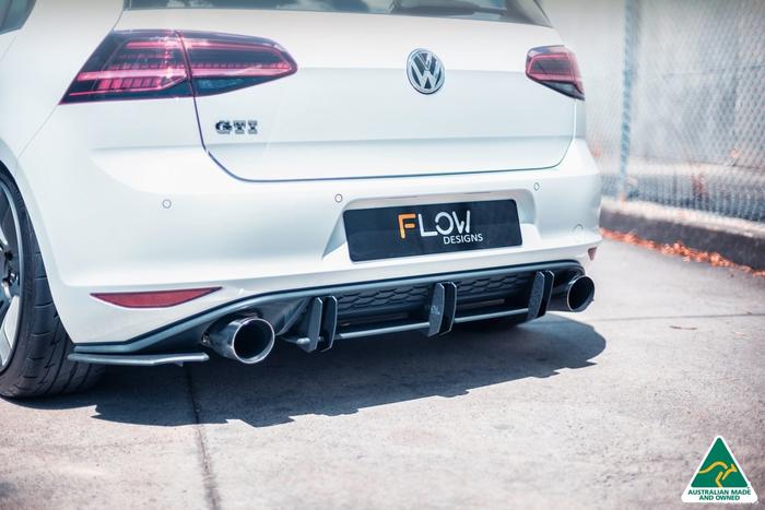 Flow Designs - VW MK7 Golf GTI Flow-Lock Rear Diffuser