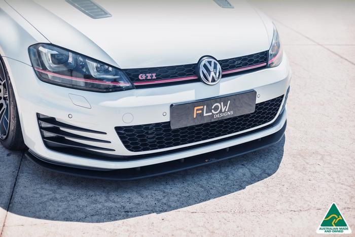 Flow Designs - MK7 Golf GTI Front Lip Splitter & Bumper Reinforcement Bracket