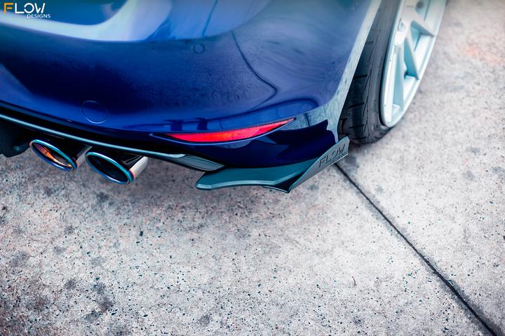 Flow Designs VW MK7 GOLF R REAR SPAT WINGLETS (PAIR) - V-Tech Australia | VW & Audi Performance Parts