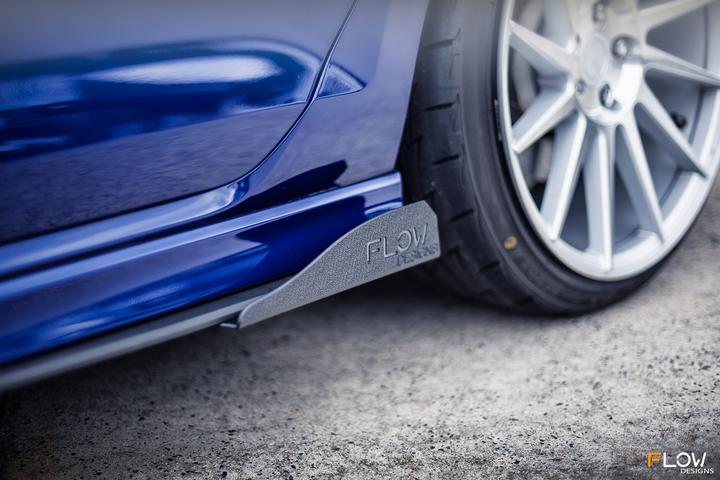 Flow Designs VW MK7 GOLF R SIDE SPLITTER WINGLETS (PAIR) - V-Tech Australia | VW & Audi Performance Parts