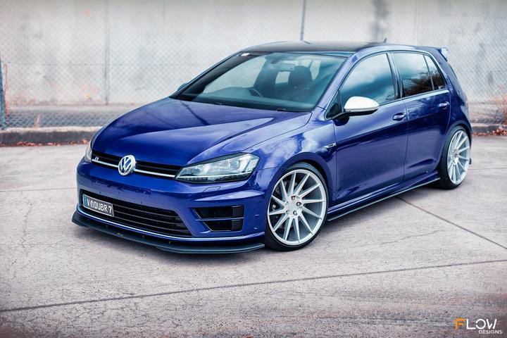 Flow Designs VW MK7 GOLF R SIDE SPLITTERS V3 (PAIR) - V-Tech Australia | VW & Audi Performance Parts