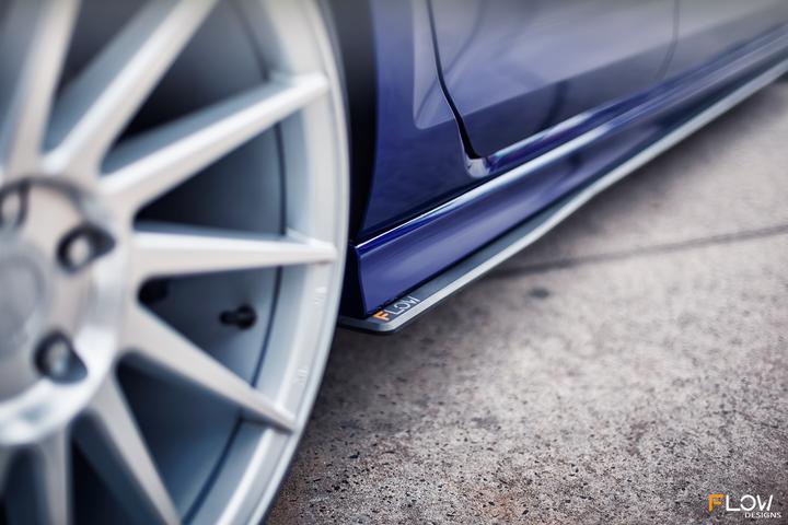 Flow Designs VW MK7 GOLF R SIDE SPLITTERS V3 (PAIR) - V-Tech Australia | VW & Audi Performance Parts
