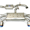 Invidia Catback Exhaust suit Golf R Mk7 suit Factroy Valves, Oval Ti Rolled Tips