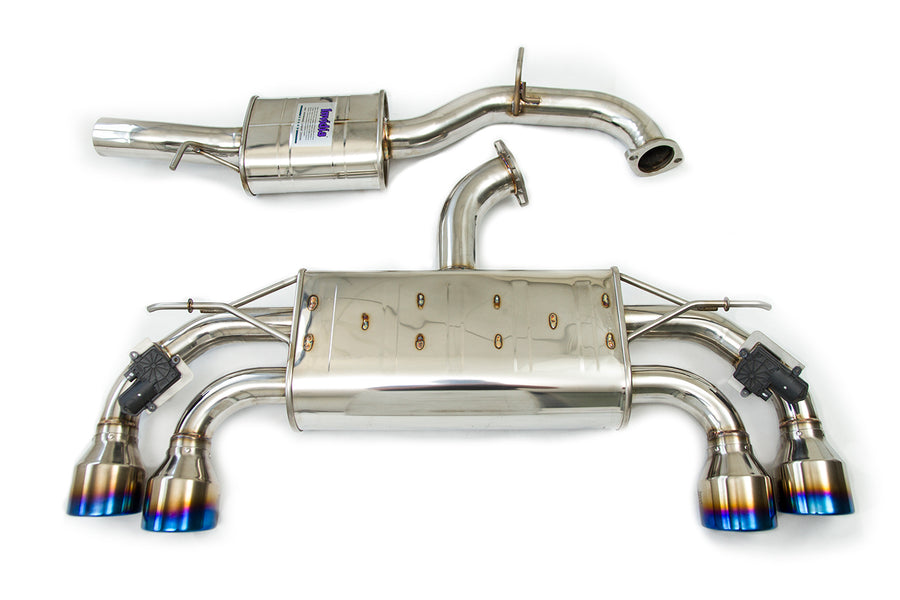 Invidia Catback Exhaust suit Golf Mk7.5 suit Factroy Valves, Round Ti Rolled Tips