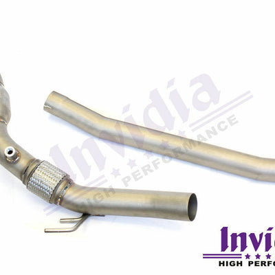 Invidia Down Pipe with High Flow Cat - Audi S3 8V/VW Golf R Mk7, Mk7.5