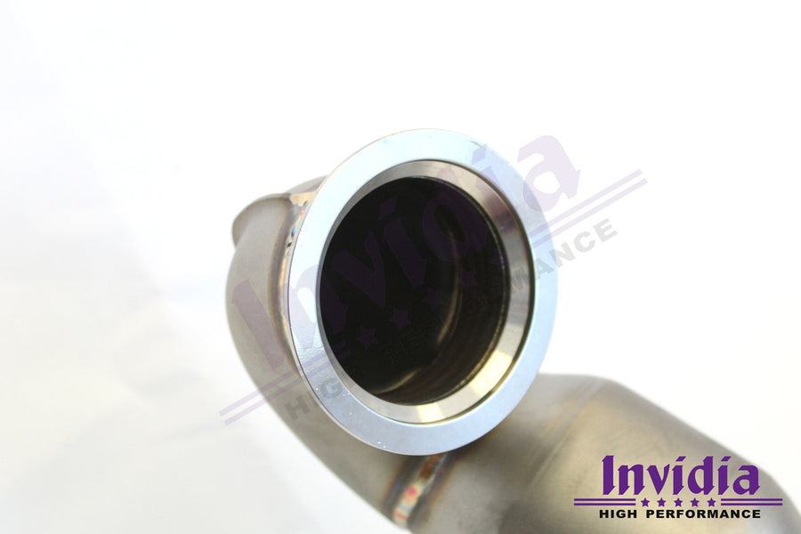 Invidia Down Pipe with High Flow Cat - Audi S3 8V/VW Golf R Mk7, Mk7.5