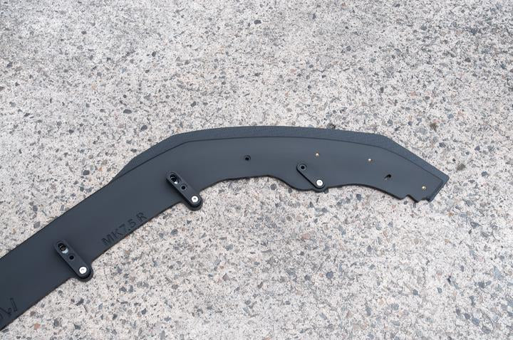 Flow Designs VW MK7.5 GOLF R FRONT SPLITTER EXTENSIONS (PAIR) - V-Tech Australia | VW & Audi Performance Parts