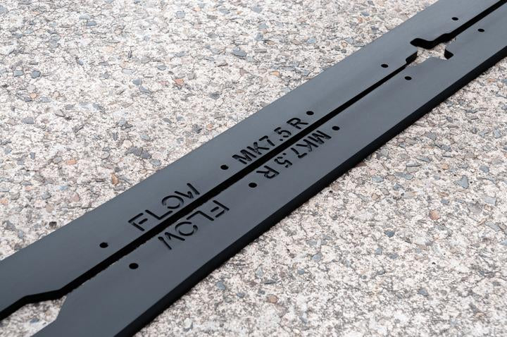 Flow Designs VW MK7.5 GOLF R SIDE SPLITTERS (PAIR) - V-Tech Australia | VW & Audi Performance Parts