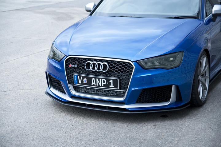 Flow Designs AUDI RS3 8V PFL SPORTBACK FULL SPLITTER SET - OPTION 1 - V-Tech Australia | VW & Audi Performance Parts