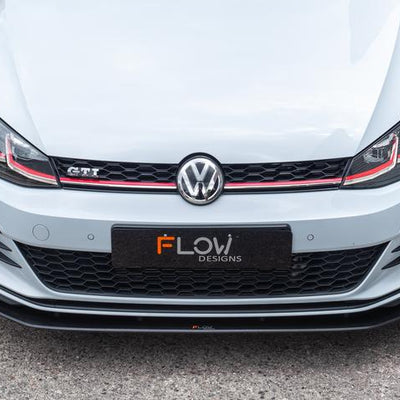 Flow Designs VW MK7.5 GOLF GTI FRONT SPLITTER & AEROSPACERS - V-Tech Australia | VW & Audi Performance Parts