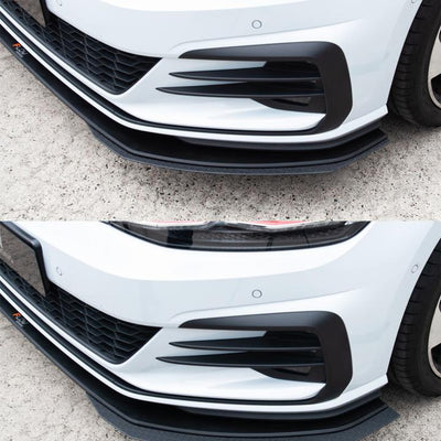 Flow Designs VW MK7.5 GOLF GTI FRONT SPLITTER EXTENSIONS (PAIR) - V-Tech Australia | VW & Audi Performance Parts