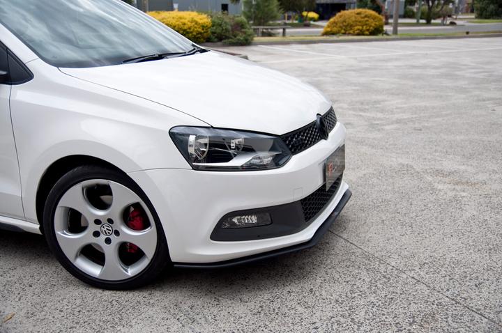 Flow Designs VW 6R POLO GTI FRONT SPLITTER - V-Tech Australia | VW & Audi Performance Parts