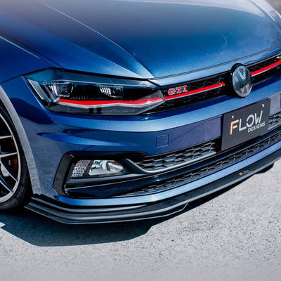 Flow Designs - Volkswagen AW Polo GTI Front Lip Splitter Extensions (Pair)