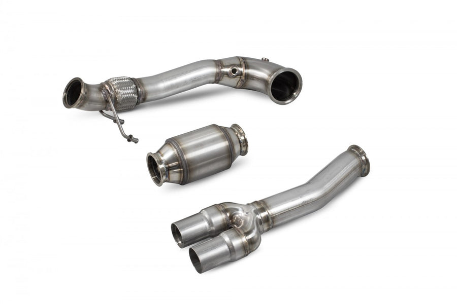 RS3 8V Saloon/Sedan 17-Current Downpipe with a high flow sports catalyst SAUX079 - V-Tech Australia | VW & Audi Performance Parts
