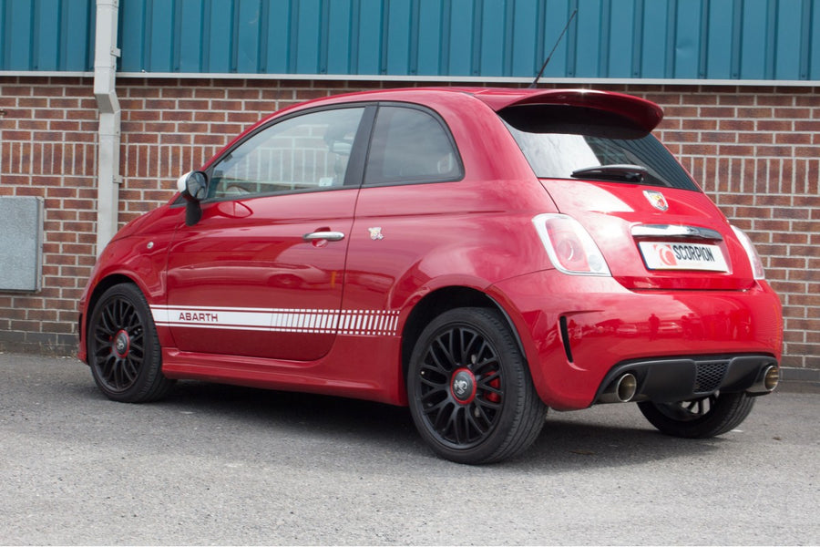 Scorpion Non Resonated Cat Back Exhaust Fiat 500/595/695 Abarth - SFT005 - V-Tech Australia | VW & Audi Performance Parts