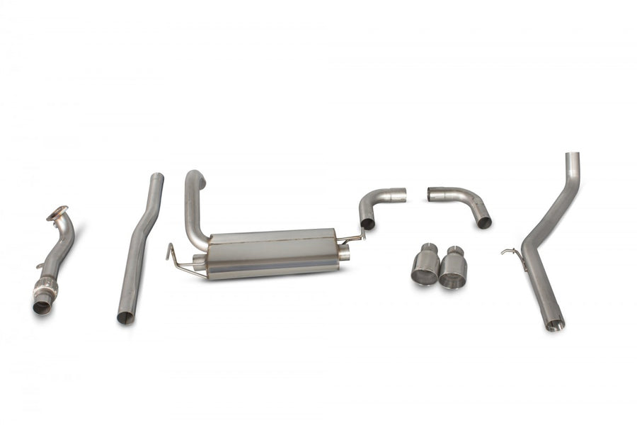 Scorpion Non Resonated Cat Back Exhaust Fiat 500/595/695 Abarth - SFT005 - V-Tech Australia | VW & Audi Performance Parts