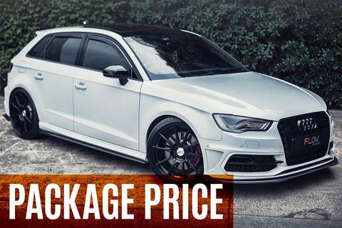 Flow Designs AUDI S3 8V PFL SPORTBACK FULL SPLITTER SET - V-Tech Australia | VW & Audi Performance Parts